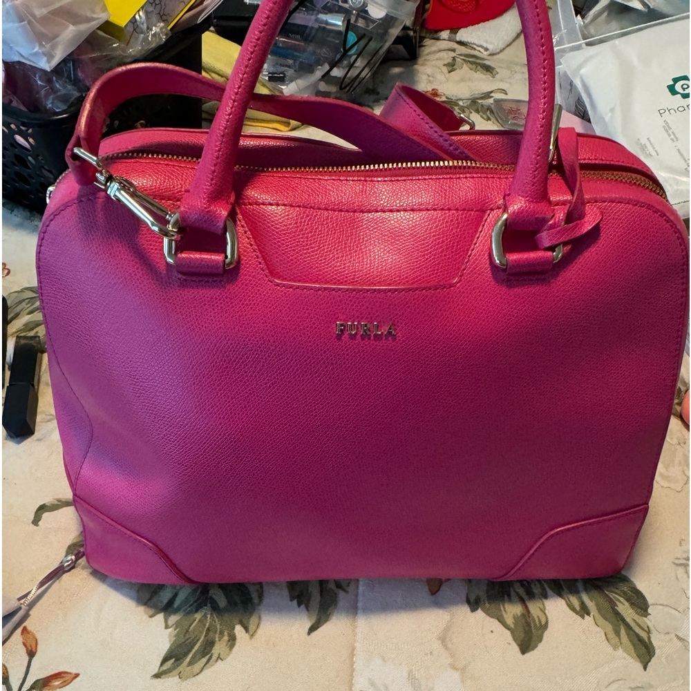 Furla Doctors Bag Handbag Pink LIKE NEW